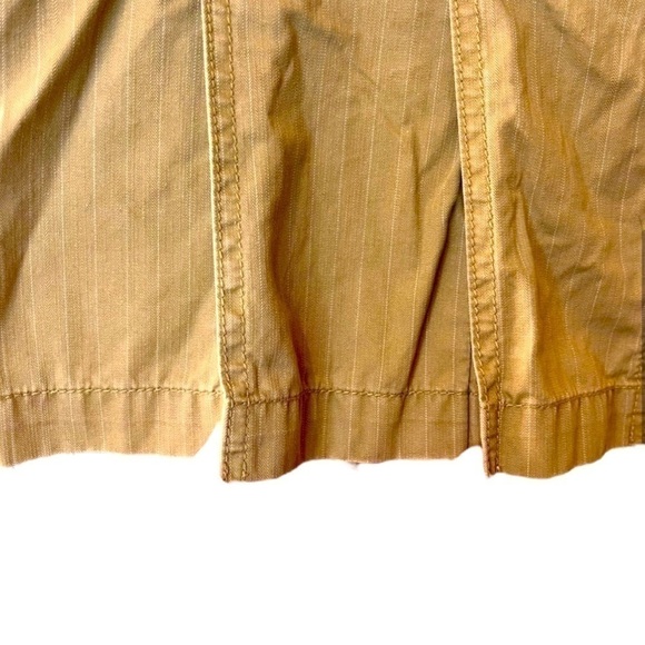 Vintage ESPRIT 90s Y2K Cotton Pinstripe Mini Skirt with Pleats - Picture 4 of 8